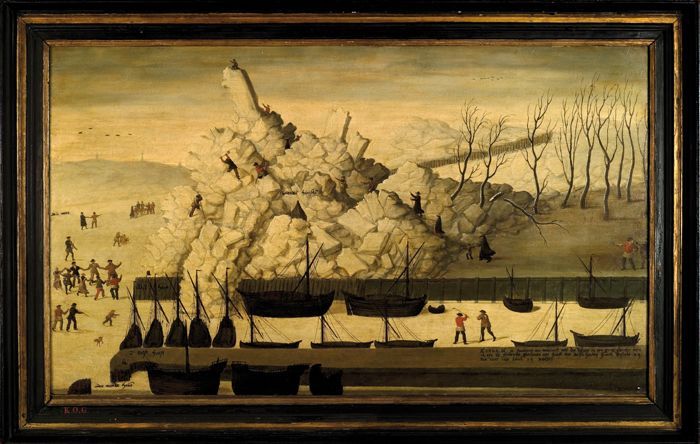 kruiend ijs te delfshaven