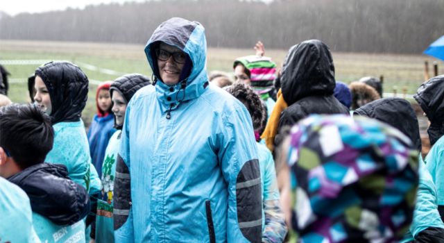 Het weer was bar en boos maar de sfeer opperbest (foto: gemeente Coevorden)