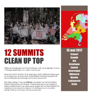 12 summits poster Noord-Holland