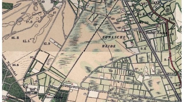 Situatie Zunasche Heide 1920