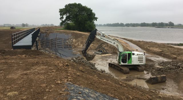 Loenensche Buitenpolder, werk in uitvoering