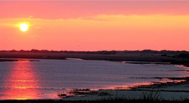 zonsondergang Zuidkwelder Rottumerplaat