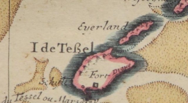 Oude kaart Texel