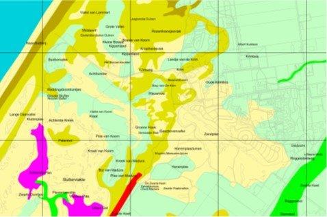 veldnamen noordelijk deel van De Slufter