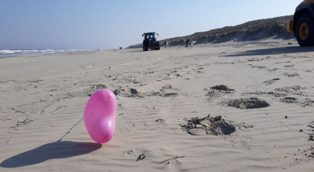 ballon op strand